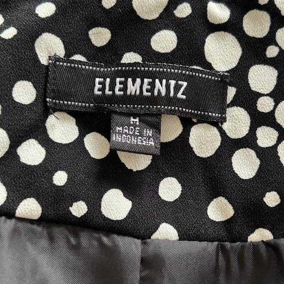 Elementz Black and White Polka Dot Blazer - Picture 4 of 5
